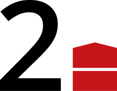 Ikon med 2-tal og pil op